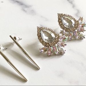 Crystals + Swords Earring Collection